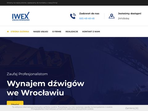 Iwex-dzwigi.pl - usługi dźwigowe Wrocław